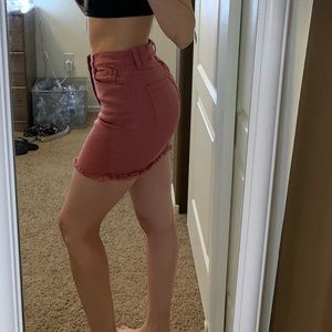 Rose Denim Skirt